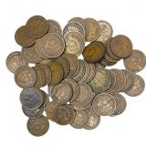 [58 Coins] 1888-1907 Roll of Indian Head 1Cs
