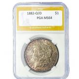 1882-O/O Morgan Silver Dollar PGA MS64