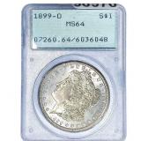 1899-O Morgan Silver Dollar PCGS MS64
