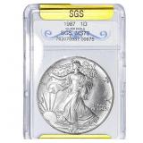 1987 Silver Eagle SGS MS70