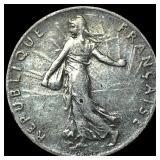 1918 France Silver 50 Centimes