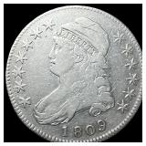 1809 Capped Bust Half Dollar ABOUT  UNCIRCULATED