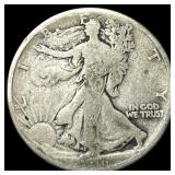 1916 Walking Liberty Half Dollar LIGHTLY  CIRCULA