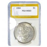 1904 Morgan Silver Dollar PGA MS63