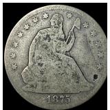 1875 Seated Liberty Half Dollar NICELY CIRCULATED