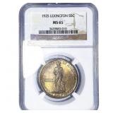 1925 Lexington Half Dollar NGC MS65