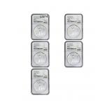 [5 Coins] 2021 Silver Eagle NGC MS70