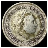 1959 Netherlands Silver 1/10 Gulden