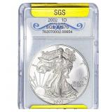 2002 Silver Eagle SGS MS70