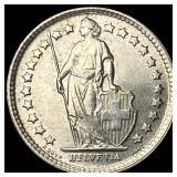 1959 Switzerland Silver 1/2 Franc