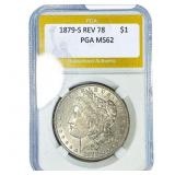 1879-S REV 78 Morgan Silver Dollar PGA MS62