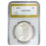 1878 Morgan Silver Dollar PGA MS64