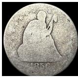 1856-O Silver Seated Liberty Quarter NICELY CIRCUL