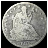 1876-CC Silver Half Dollar NICELY CIRCULATED