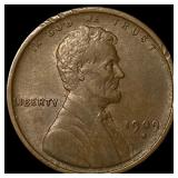 1909-S Lincoln Wheat Cent NEARLY UNCIRCULATED
