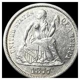 1877-CC Silver Dime CLOSELY UNCIRCULATED