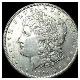 1904 Silver Morgan Dollar NEARLY UNCIRCULATED