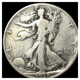 1938-D Walking Liberty Half Dollar LIGHTLY CIRCULA