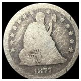 1877-CC Seated Liberty Quarter NICELY CIRCULATED