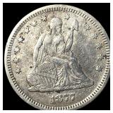 1877-S Seated Liberty Quarter NEARLY UNCIRCULATED