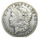 1893-CC Morgan Silver Dollar