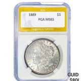1889 Morgan Silver Dollar PGA MS65