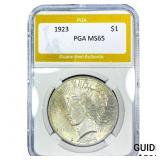 1923 Silver Peace Dollar PGA MS65