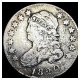 1820 Capped Bust Silver Quarter LIGHTLY  CIRCULAT