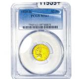 1925-D $2.50 Gold Quarter Eagle PCGS MS61