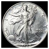 1942 Walking Liberty Half Dollar CLOSELY  UNCIRCU
