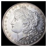 1897-S Silver Morgan Dollar CHOICE AU