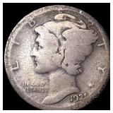 1921 Silver Mercury Dime NICELY CIRCULATED