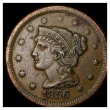 1856 Braided Hair Large Cent NEARLY UNCIRCULATED