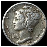 1926-S Silver Mercury Dime NEARLY UNCIRCULATED