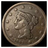 1841 Braided Hair Large Cent NICELY CIRCULATED