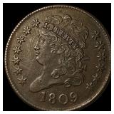 1809 Classic Head Half Cent CLOSELY UNCIRCULATED