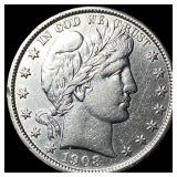 1908 Barber Half Dollar UNCIRCULATED