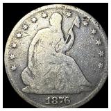 1876 Seated Liberty Half Dollar NICELY CIRCULATED