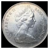 1966 Bahamas Silver Dollar KM 8