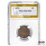 1872 Two Cent Piece PGA VG8 DDO