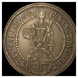1662 Austria Salzburg Silver Thaler CLOSELY  UNCI