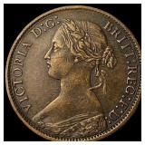 1866 Great Britain Bronze Farthing