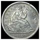 1838 Silver Seated Liberty Half Dime CHOICE  AU