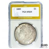 1889 Morgan Silver Dollar PGA MS64