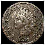 1875 Indian Head Cent LIGHTLY CIRCULATED