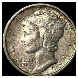 1917-S Silver Mercury Dime CHOICE AU