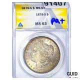1878-S Morgan Silver Dollar ANACS MS63