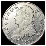 1830 Capped Bust Half Dollar ABOUT  UNCIRCULATED