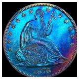 1876 Seated Liberty Half Dollar CLOSELY UNCIRCULAT