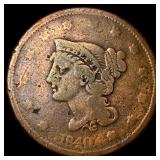 1840 Braided Hair Large Cent NICELY CIRCULATED